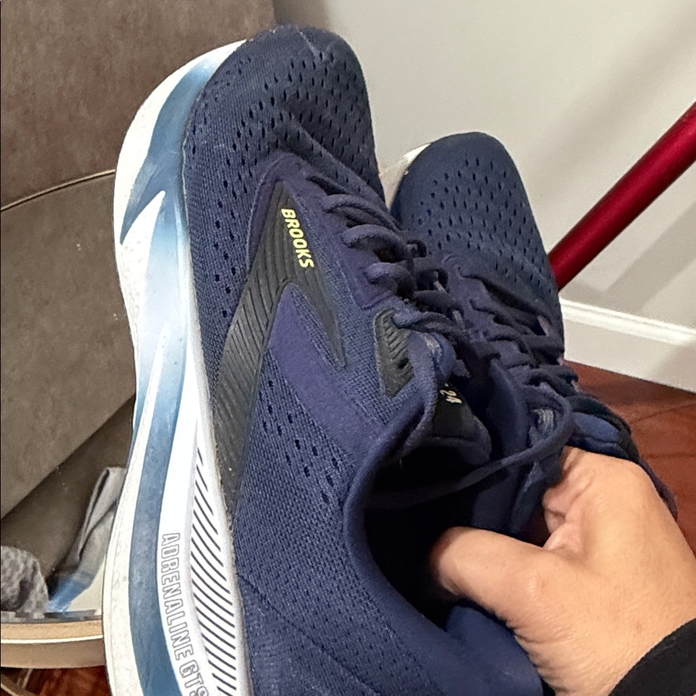 Brooks Men Shoes 10 Blue  Adrenaline 24 GTS Running Lightweight - Picture 4 of 6
